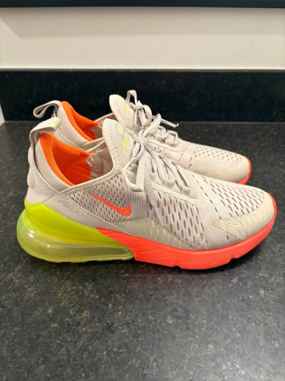 Nike Air Max 270 Desert Sand Hot Punch (Womens)